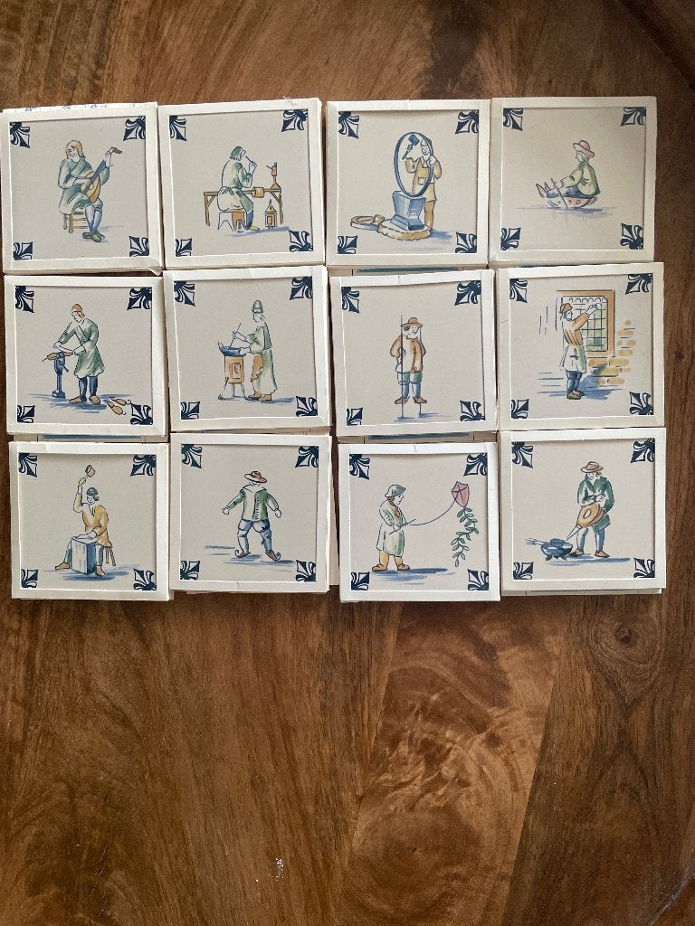 KLM tegeltjes, Ophalen, Zo goed als nieuw, 1 t/m 20