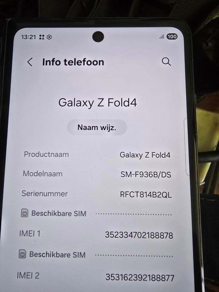 Samsung Galaxy Z Fold4  256GB - Zo goed als nieuw, Telecommunicatie, Mobiele telefoons | Samsung, Overige kleuren, Touchscreen