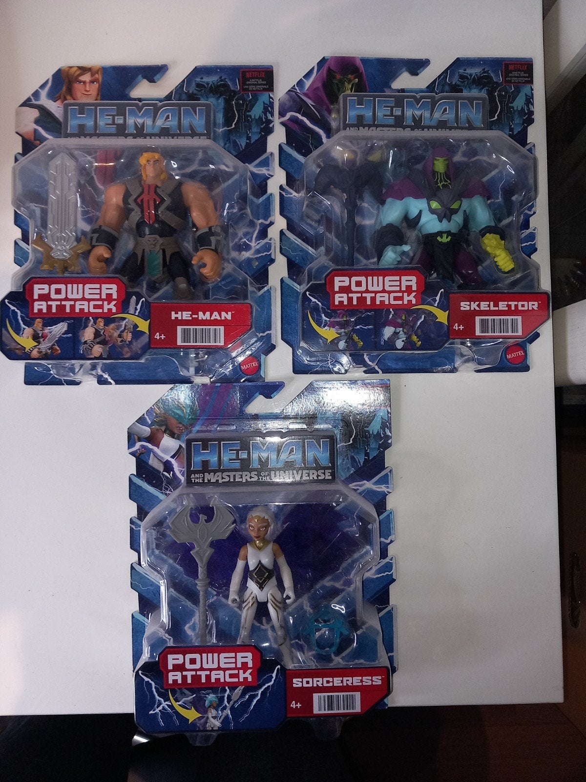 He-Man and the Masters of the Universe Power Attack Figuren, Mattel Inc., 636 Girard Avenue, East Aurora, NY 14052, USA, Nieuw