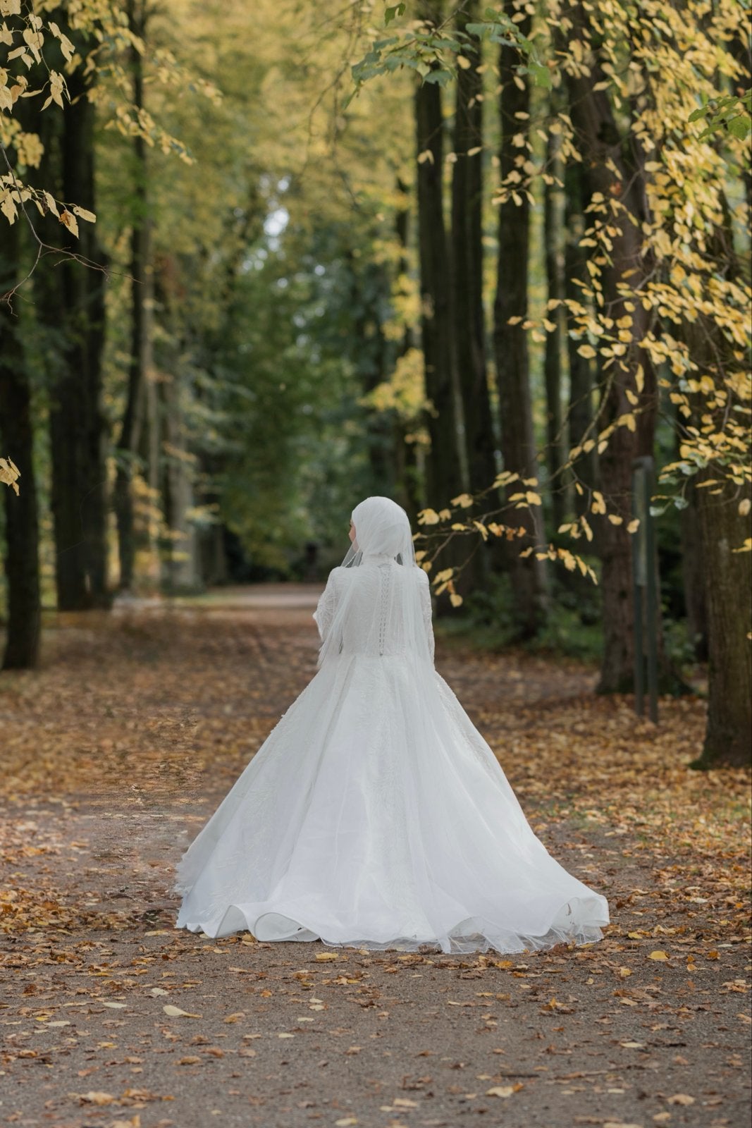 Prachtige witte trouwjurk met lange mouwen en sluier, Ophalen, Zo goed als nieuw, Wit, Trouwjurk