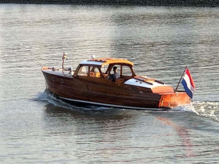 Klassieke Zweedse mahoniehouten kajuitboot, Watersport en Boten, Kajuitzeilboten en Zeiljachten, Ophalen, Gebruikt, Hout, Klassieker