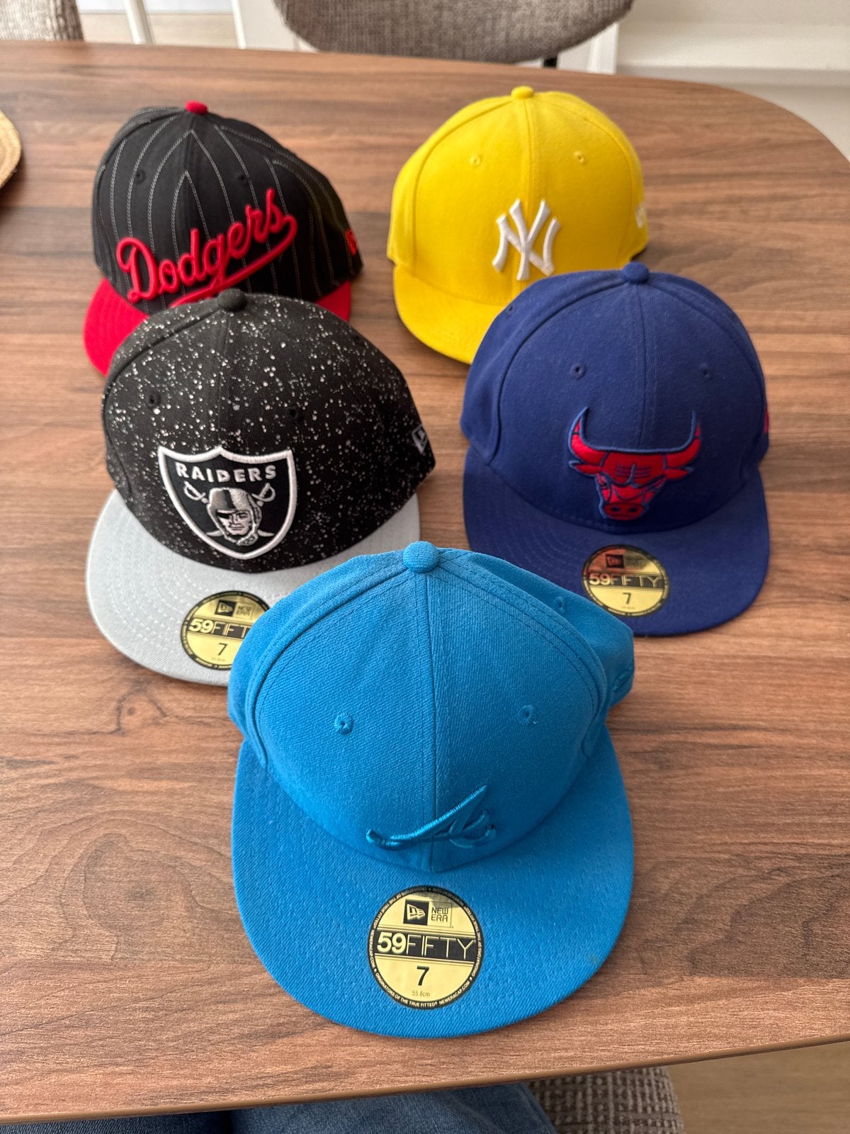 New Era Caps Maat 7 (55,8 cm) - Diverse Teams, Ophalen of Verzenden, Gedragen, Pet