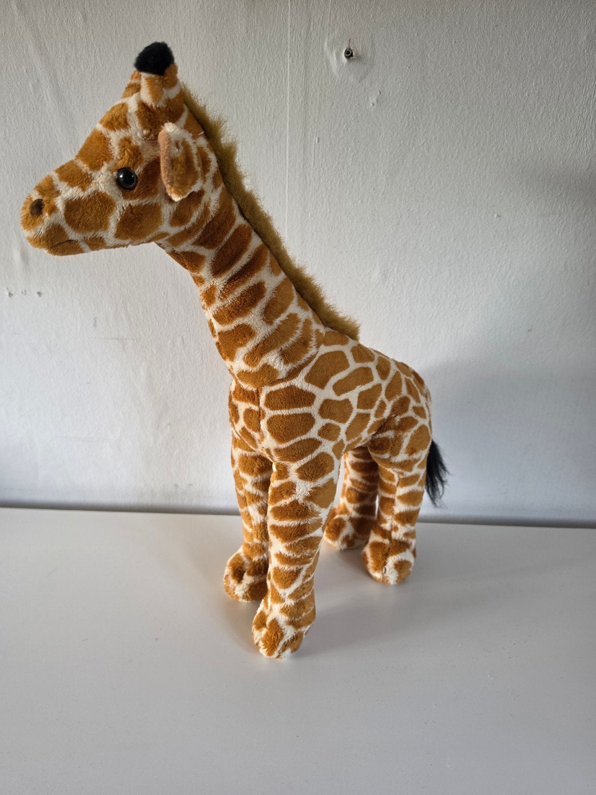 Schattige pluche giraf, Gebruikt, Giraf, Ophalen of Verzenden, Middelgroot (20 tot 80 cm)