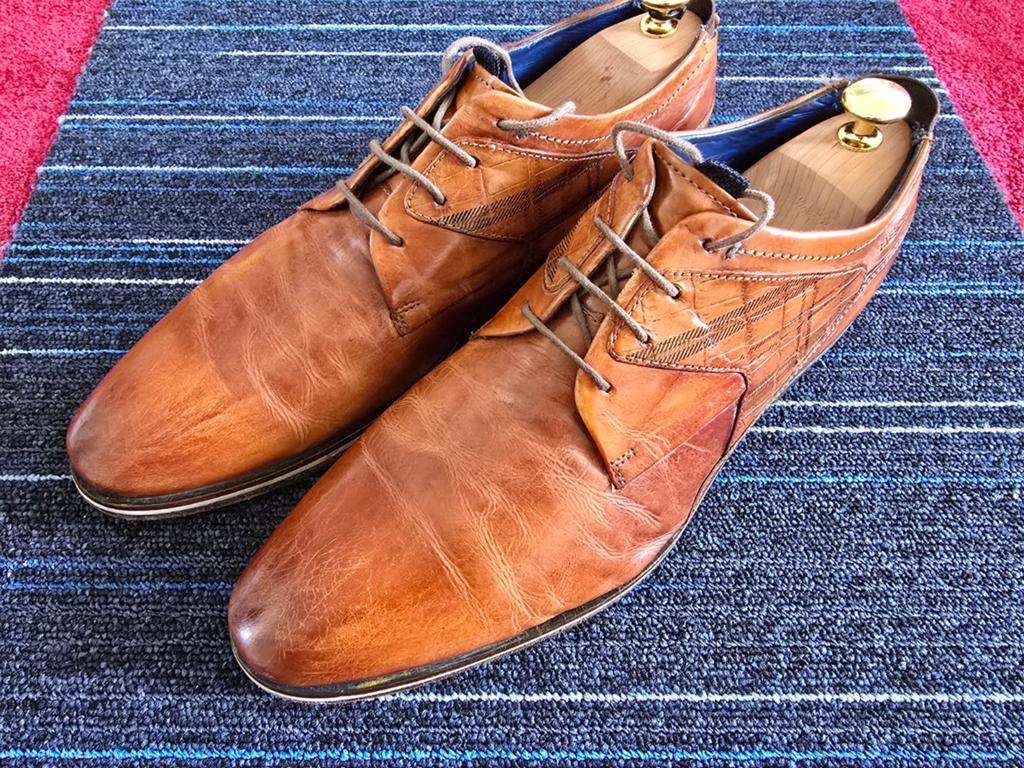 Daniel Hechter Leren Veterschoenen Maat 43 Cognac, Ophalen of Verzenden
