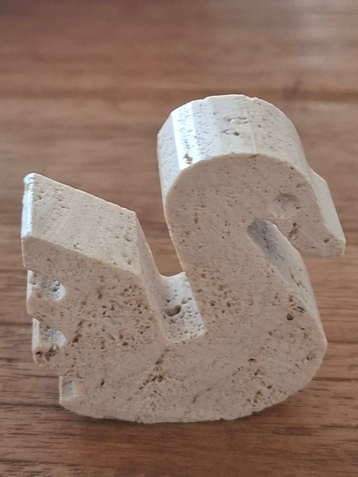 Fratelli Mannelli travertin zwaantje ca. 6 cm, Antiek en Kunst, Ophalen of Verzenden