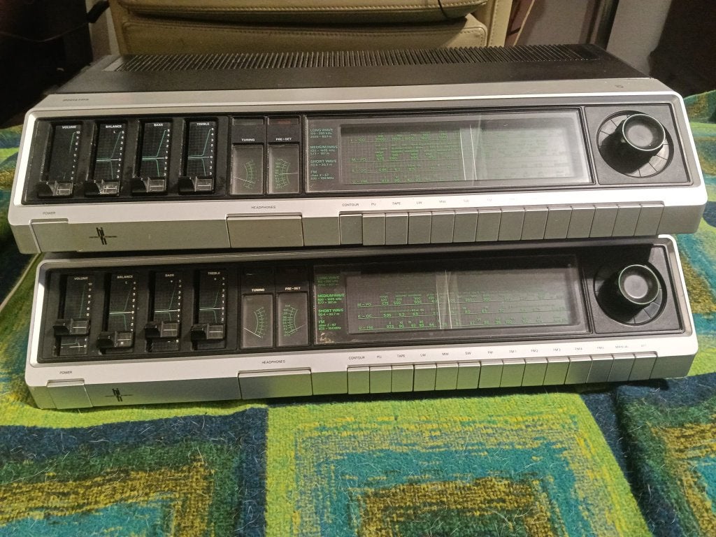 Philips receiver 22 RH 742 twee keer, Ophalen of Verzenden, Gebruikt, Minder dan 60 watt, Overige merken