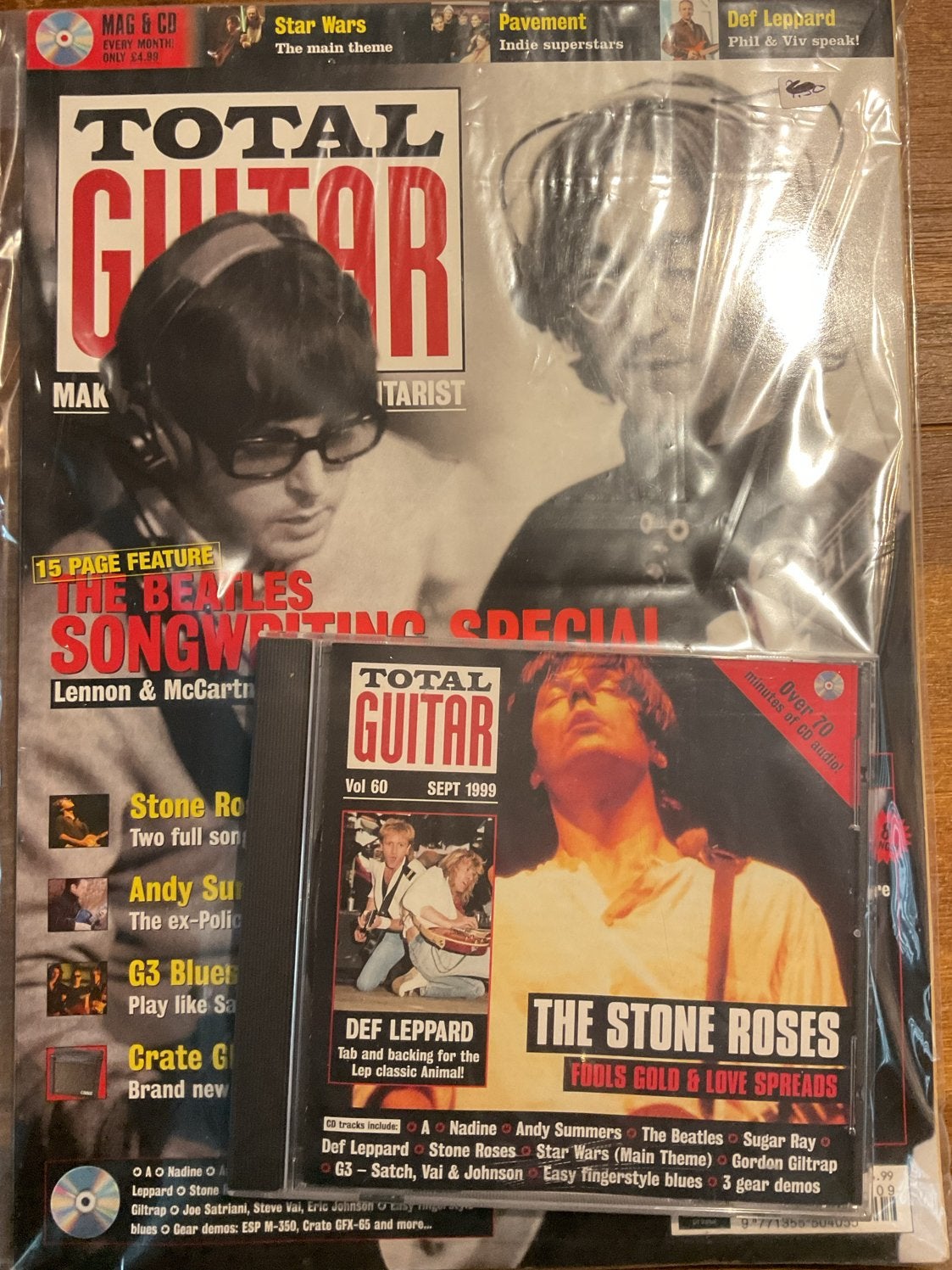 Total Guitar Magazine Vol 60 Sept 1999 met CD, Verzenden, Gelezen, Muziek, Film of Tv