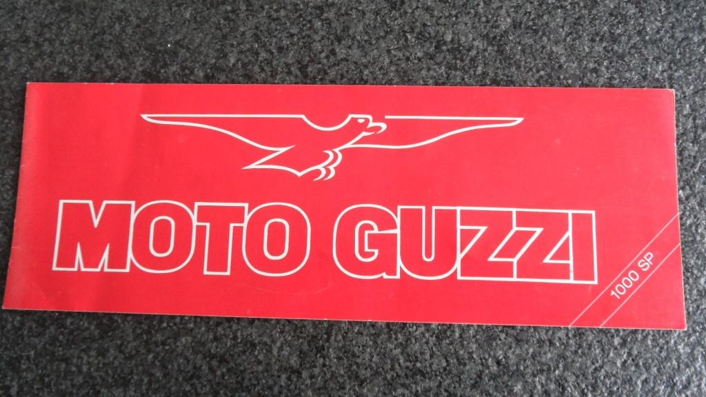 Moto Guzzi 1000 SP oldtimermotor folder, Verzenden, Zo goed als nieuw, Motoren