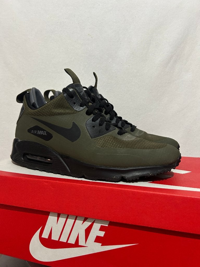 ALS NIEUW! Maat 45 - Nike Air Max 90 Mid Winter Dark Loden, Overige kleuren, Verzenden, Nike, Nike