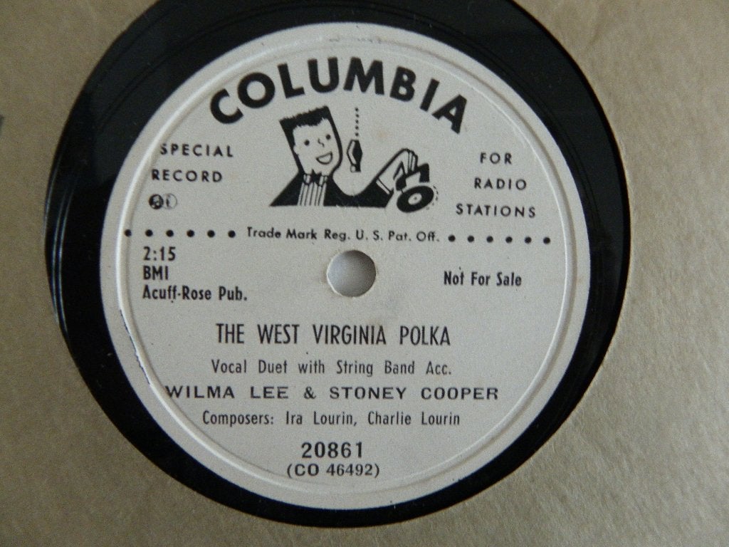 78 Toerenplaat Wilma Lee & Stony Cooper, 10 inch, Promo, Ophalen of Verzenden, Zo goed als nieuw