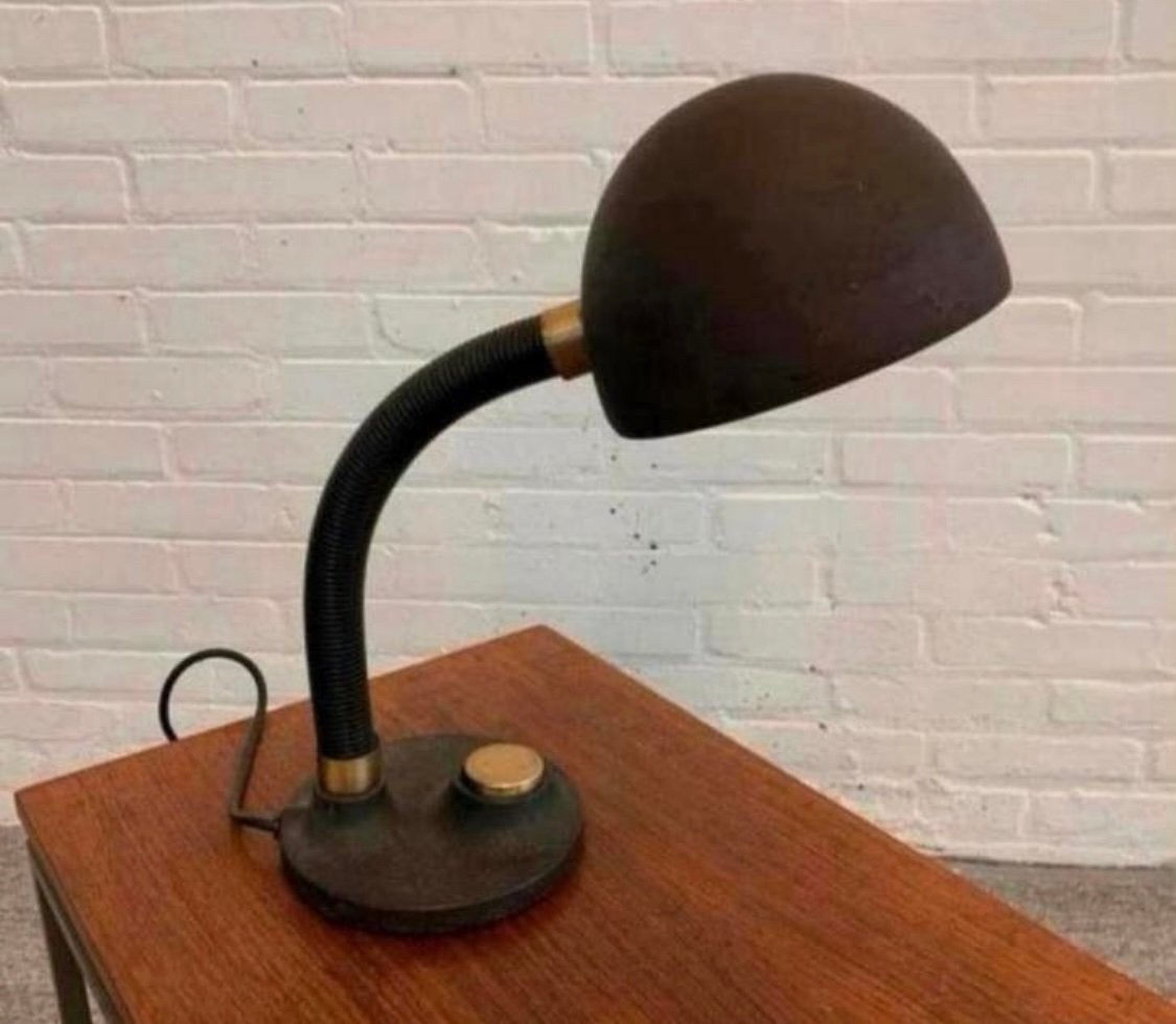 Lamp Vintage Hillebrand bureaulamp, Duitsland, jaren 70., Huis en Inrichting, Lampen | Tafellampen, Ophalen of Verzenden