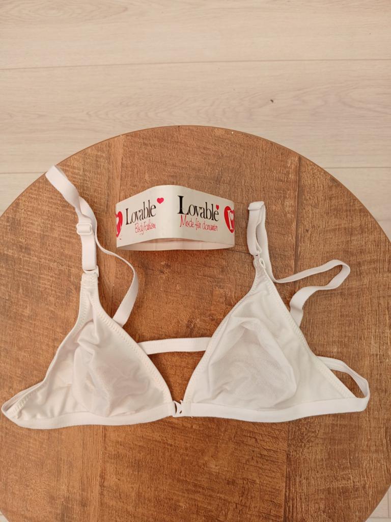 Lovable nieuwe witte bh 80B met voorsluiting, Lovable, Ophalen of Verzenden, Wit, BH