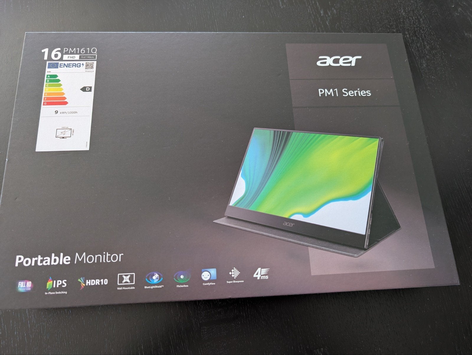 Acer Portable Monitor, 15,6, IPS, Full HD, Ophalen of Verzenden