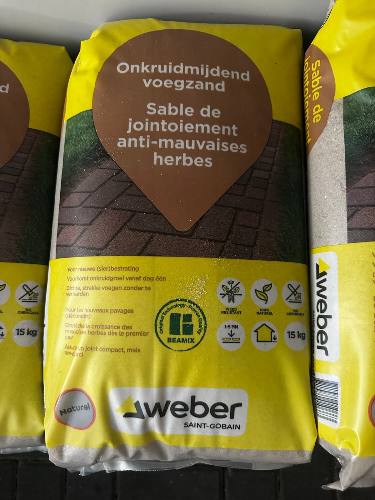 Weber Onkruidmijdend Voegzand - 15 kg zakken, Tuin en Terras, Ophalen, Nieuw, Voegzand