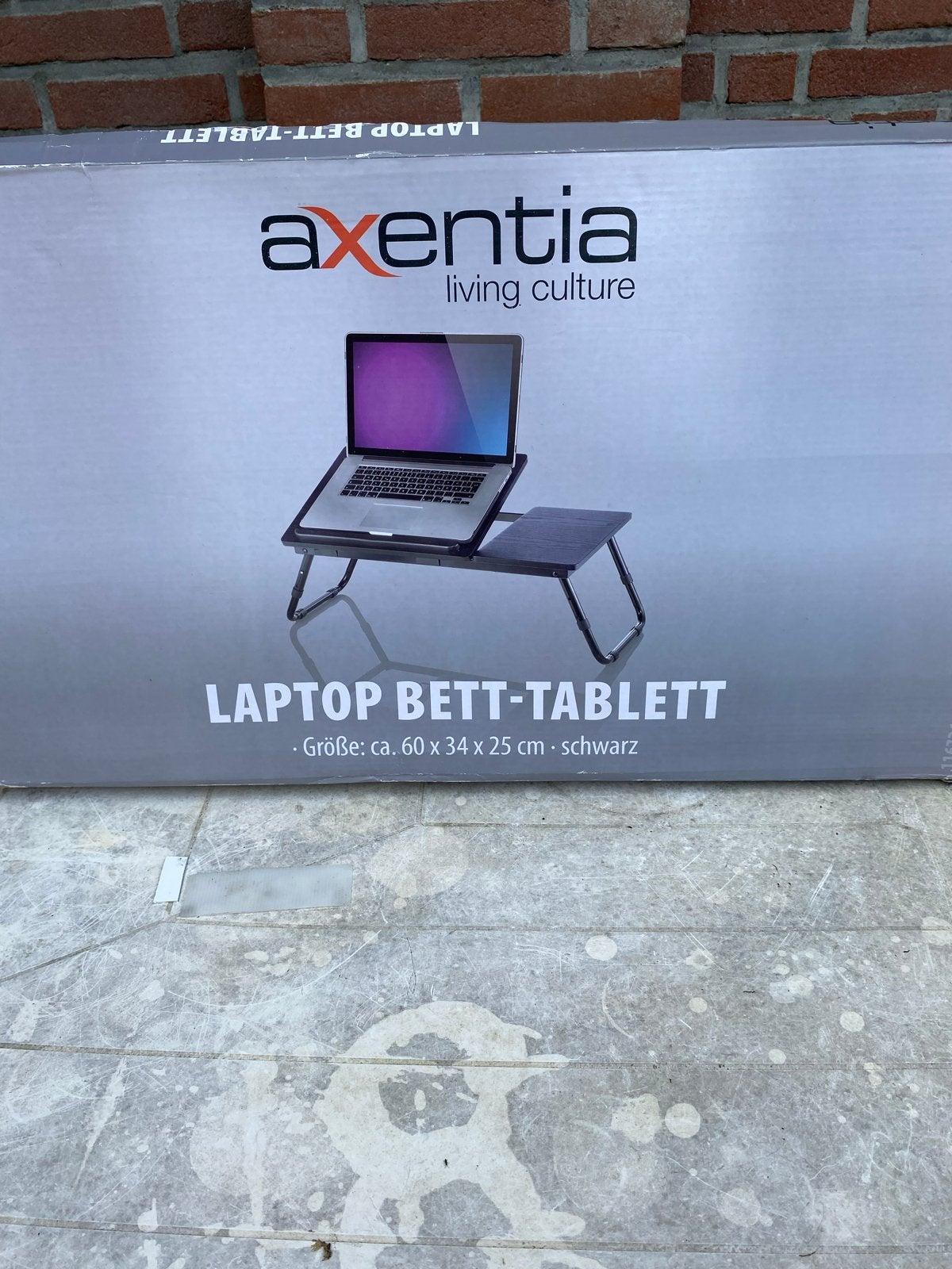 Axentia Laptop Bedtafel - Zwart, Verstelbaar, Computers en Software, Ophalen of Verzenden, Zo goed als nieuw, In diepte verstelbaar