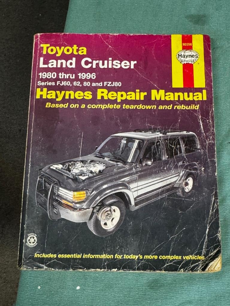 Land Cruiser Repair Manual FJ60 FJ62 FZJ80 + woordenboek, Ophalen of Verzenden