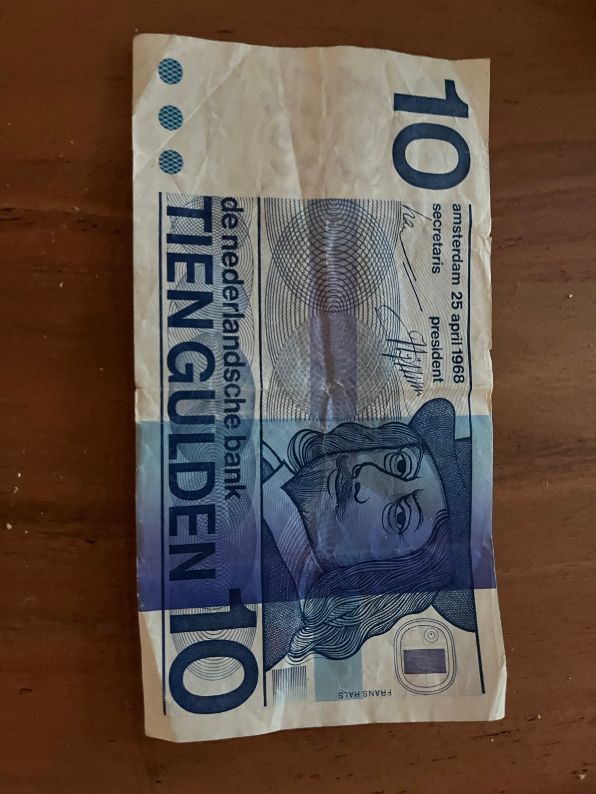 Zeldzaam 10 Gulden biljet uit 1968 - Frans Hals, Postzegels en Munten, Bankbiljetten | Nederland, Ophalen, 10 gulden, Los biljet