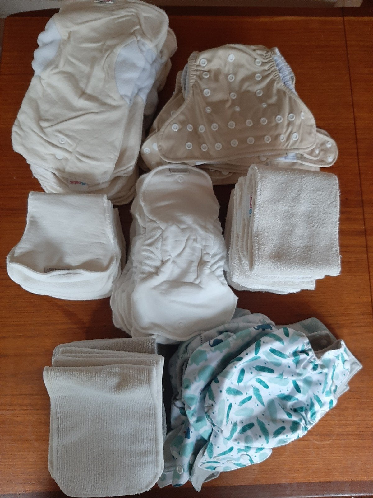 Grote set NIEUWE wasbare luiers (Bare and Boho, Petit Lulu), Ophalen of Verzenden, Nieuw, One size
