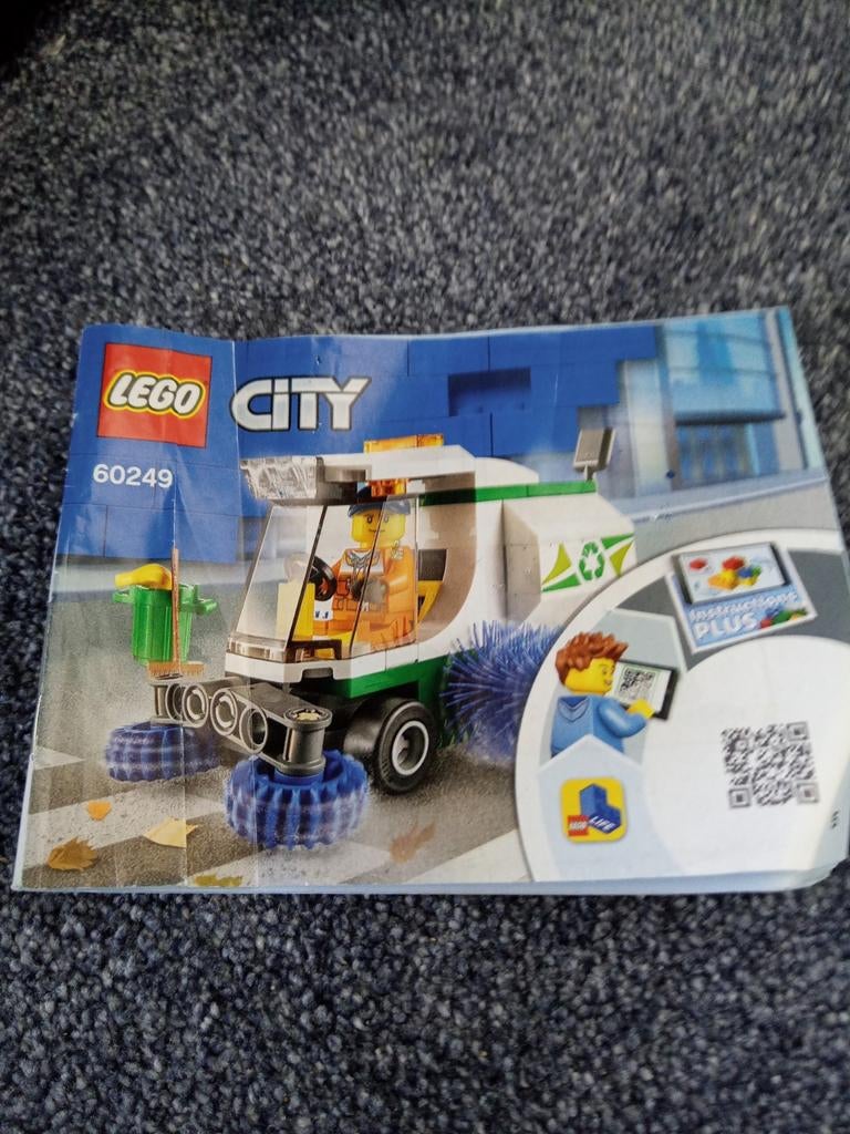Lego City Straatveger 60249 met minifiguur, Compleet, City, Lego, Ophalen of Verzenden