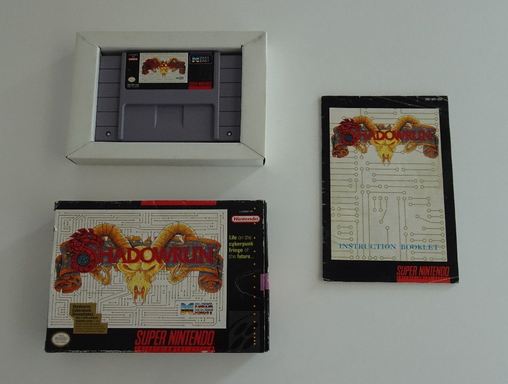 Shadowrun (NTSC) compleet voor Super Nintendo, Spelcomputers en Games, Games | Nintendo Super NES, Zo goed als nieuw, 1 speler