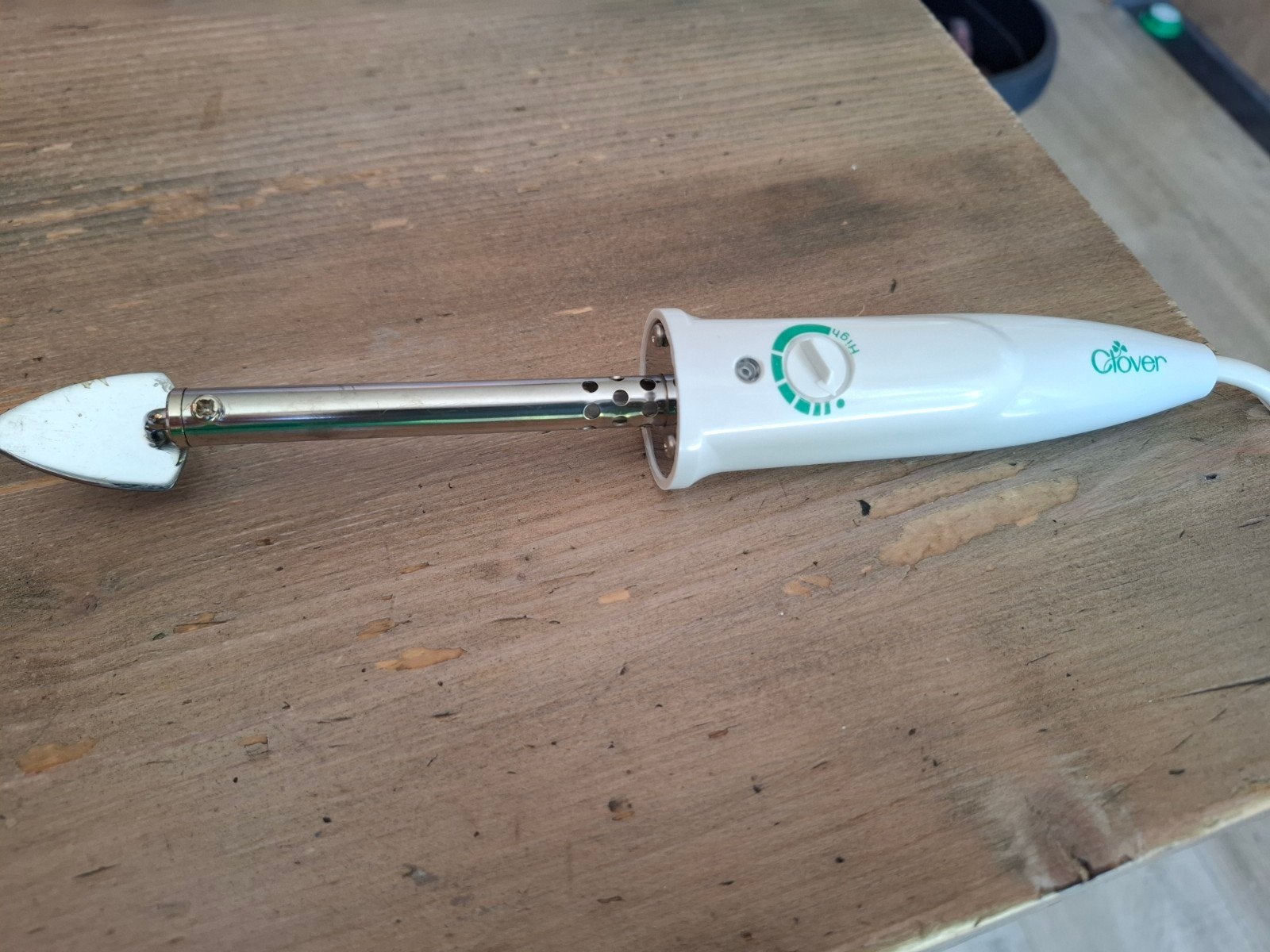 Clover Mini Strijkijzer EU 8000 - Handig voor Naaiwerk, Ophalen of Verzenden, Gebruikt, Overige typen
