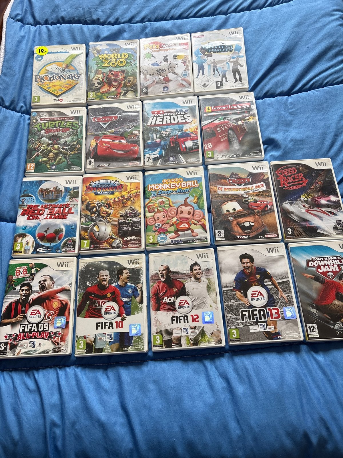 Wii spellen met boekjes - Diverse genres, Gebruikt, Overige genres, Eén computer, Ophalen of Verzenden