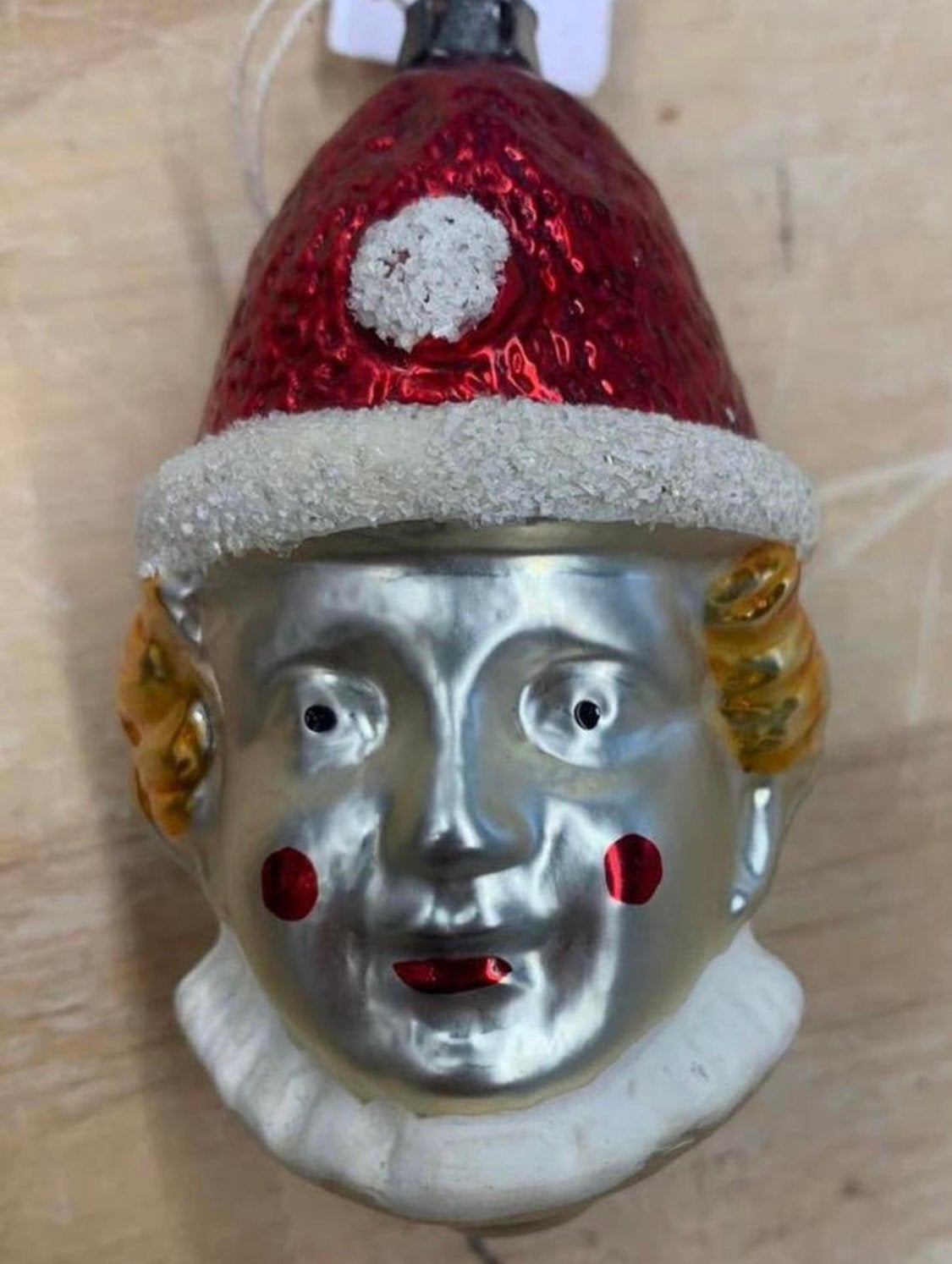 Kerstbal vintage echte oude clown Antieke kerstbal, Diversen, Kerst, Verzenden