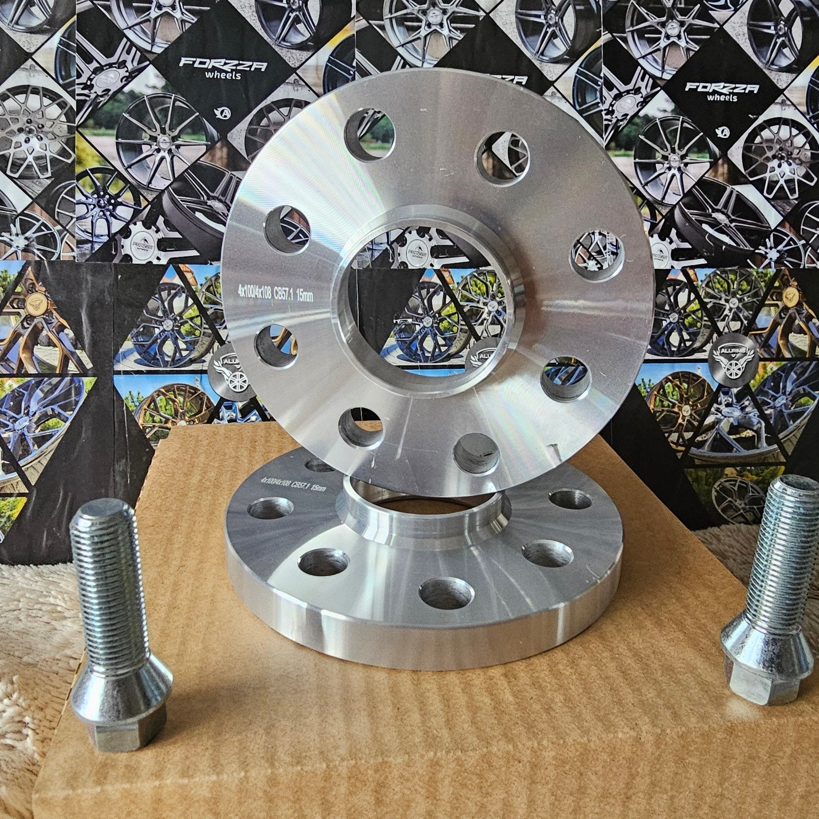 Spoorverbreders spacers vw Golf 1 4x100 57.1 15mm, Ophalen of Verzenden