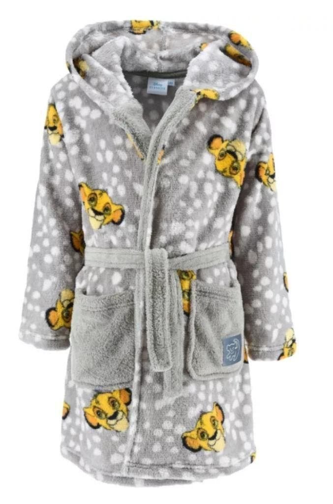 Lion King fleece Badjas Grijs - Disney - Maat 98 - 104 - 110, Kinderen en Baby's, Disney, Overige typen, Jongen of Meisje, Nieuw
