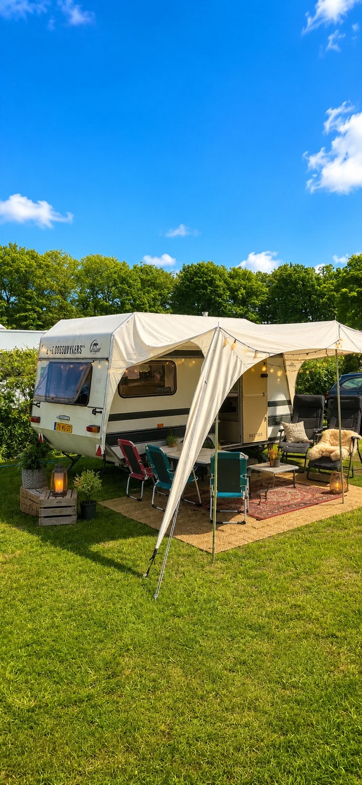 Zeer nette Chateau caravan-Nieuwekeuken-Direct vakantieklaar, Caravans en Kamperen, Ophalen, Tot en met 4