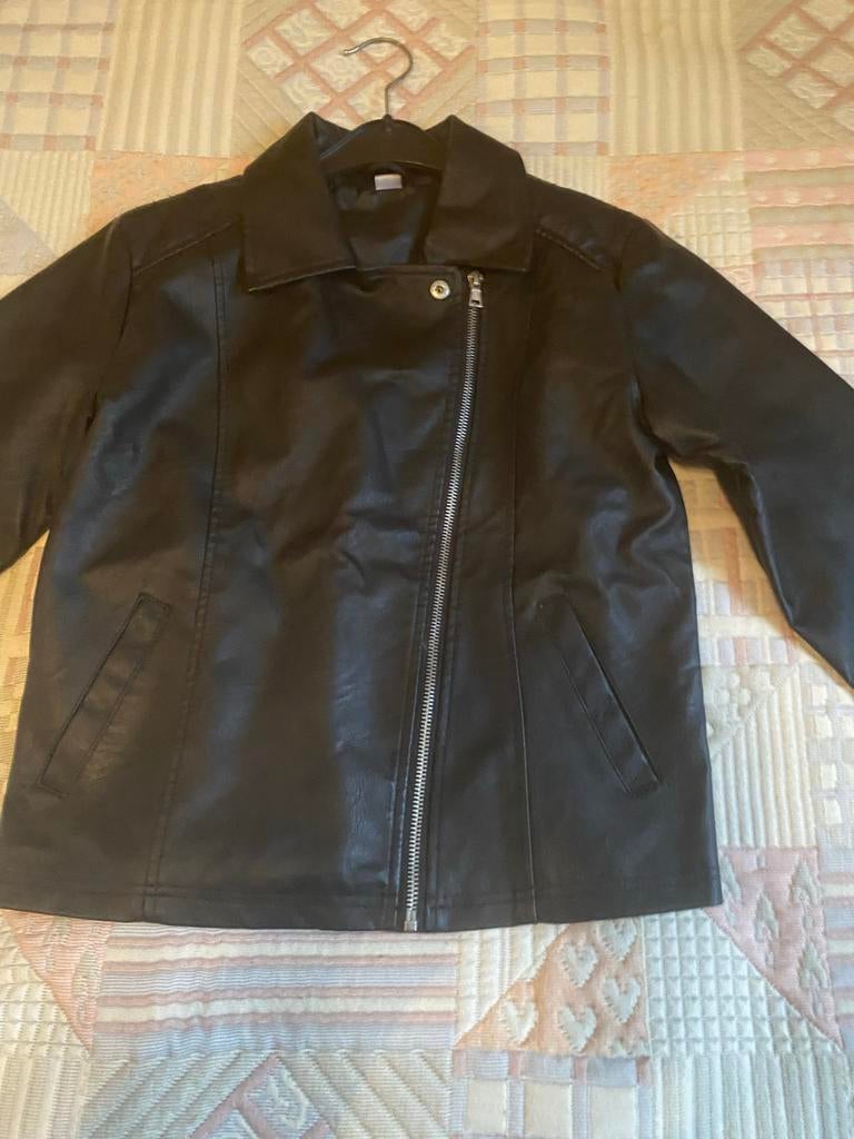 Zwart jasje maat 158/164, Kinderen en Baby's, Kinderkleding | Maat 164, Ophalen of Verzenden, Gebruikt, Jongen of Meisje, Jas