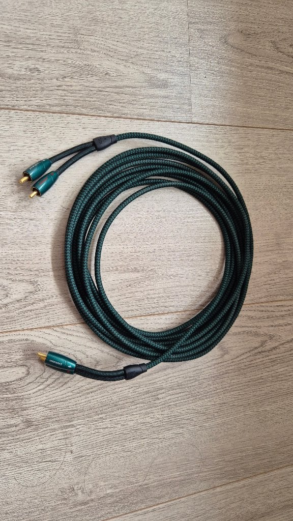 Audioquest Evergreen interlink RCA 5M, Ophalen of Verzenden, Gebruikt, 5 tot 10 meter, Interlink-kabel