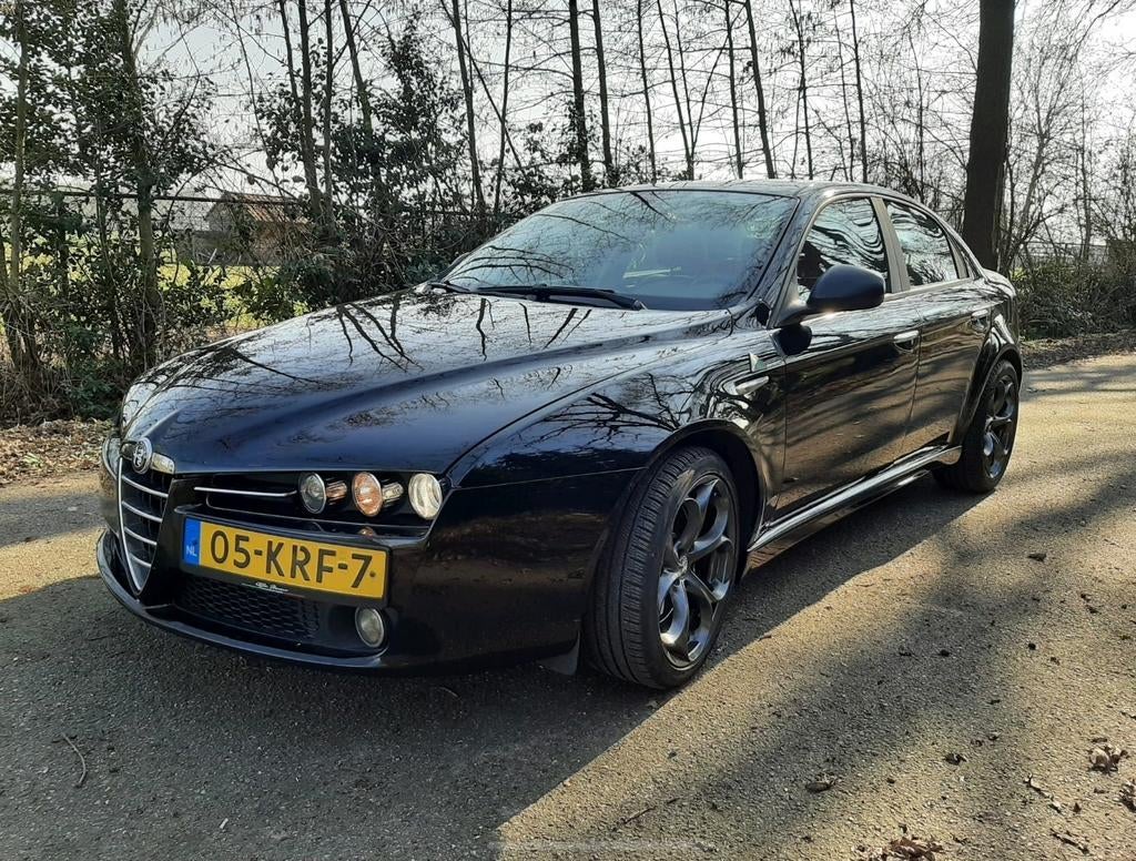 Alfa Romeo 159 1.7 (NIEUWE TURBO!!!), Auto's, Voorwielaandrijving, 4 cilinders, Zwart, Handgeschakeld