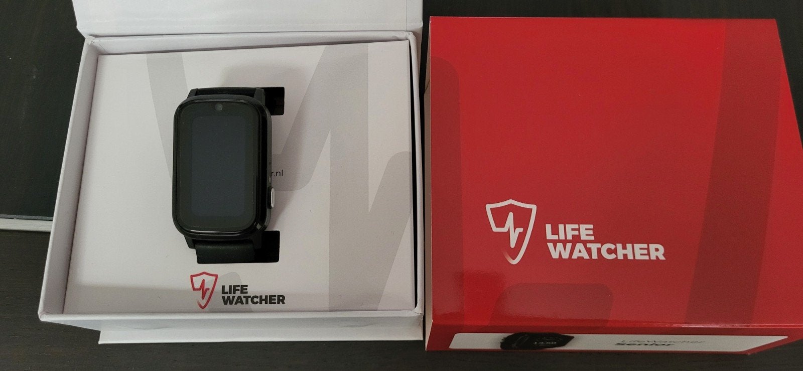 Life Watcher alarmeringshorloge SOS Senioren, Ophalen, Zwart, Waterdicht, Stappen
