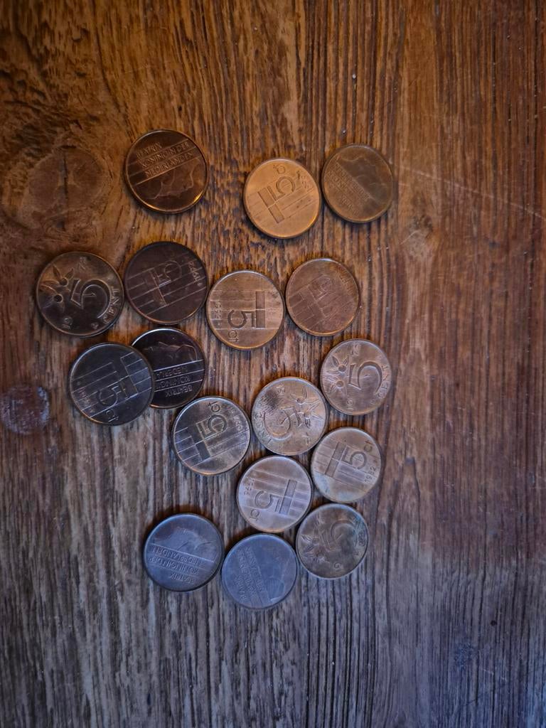 Collectie Nederlandse 5 cent munten (diverse jaren), Ophalen of Verzenden