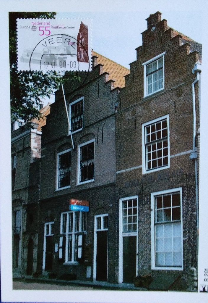 Veere, Postkantoor. Maximumkaart 1990, Verzenden, 1980 tot heden, Ongelopen, Zeeland