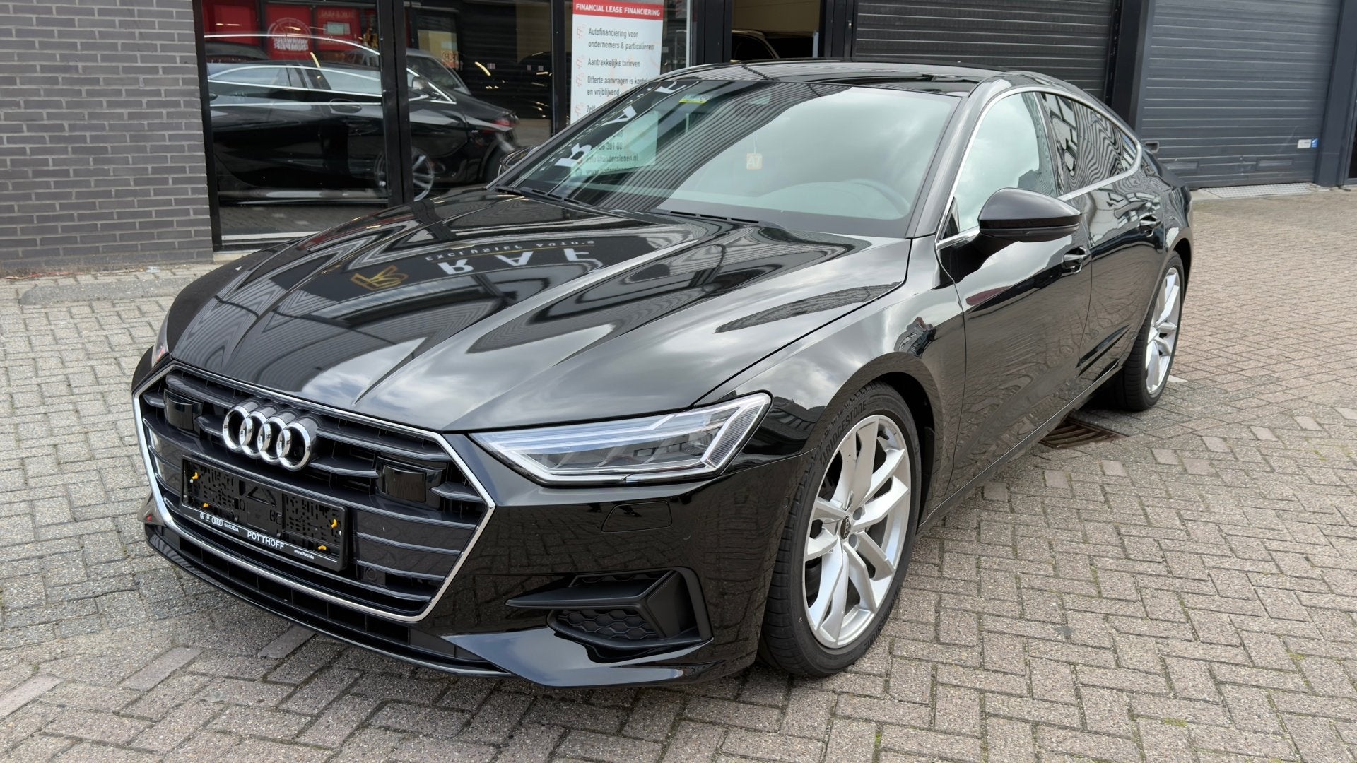 Audi A7 50 TFSI e quattro S edition,360 CameraAutomaat,Pano,, Auto's, Dealer onderhouden, 77 km/l, Gebruikt, Zwart