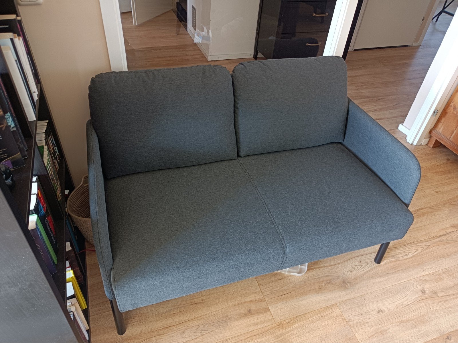 tweezitter bankje, Huis en Inrichting, Ophalen, Gebruikt, Tweepersoons, 75 tot 100 cm