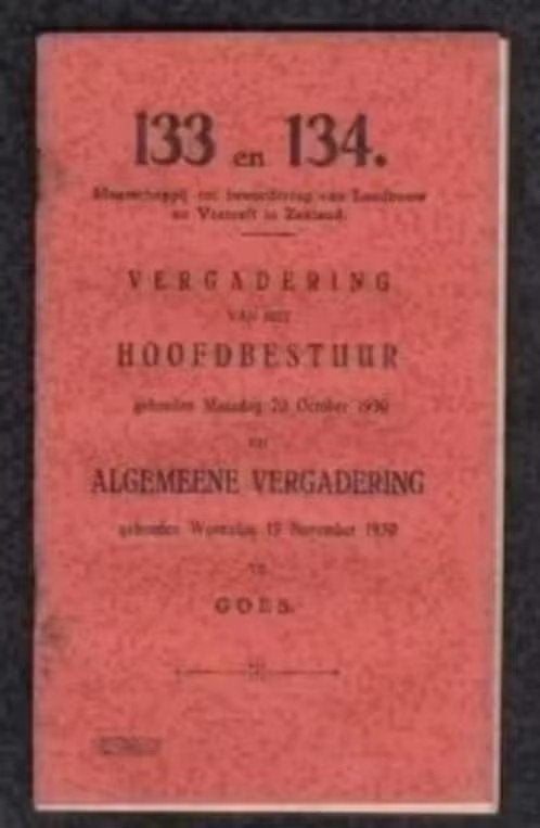 Goes Zeeland Bevordering Landbouw Veeteelt., Ophalen of Verzenden, Zo goed als nieuw