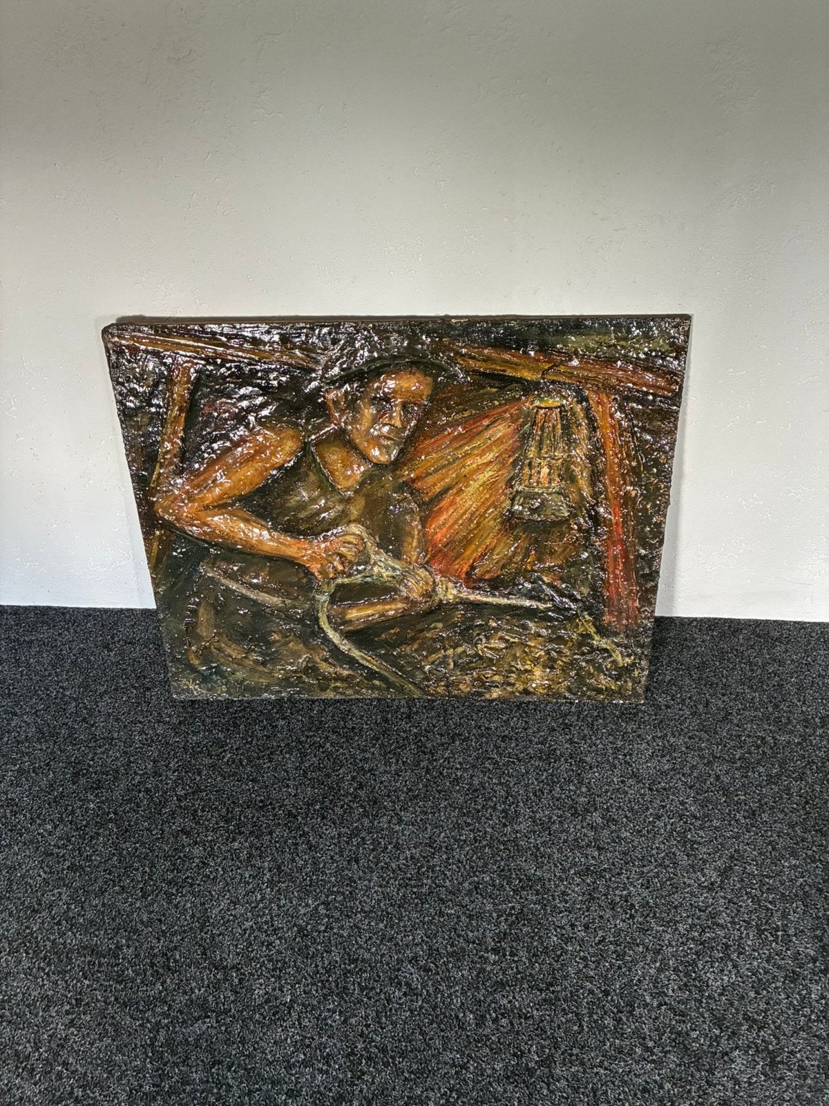 Mijnwerker schilderij - Körver, Ophalen