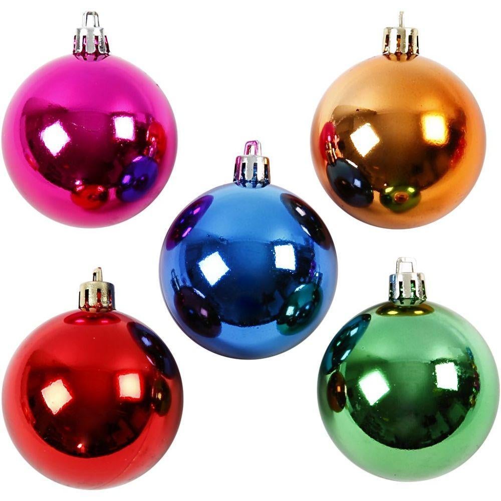 Kerstballen onbreekbaar 6cm 20 stuks, Verzenden, Nieuw