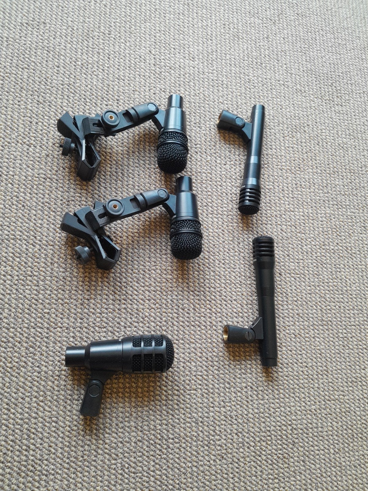 Set van 5 microfoons met clips voor instrumenten, Ophalen of Verzenden, Zo goed als nieuw, Drums of Percussie
