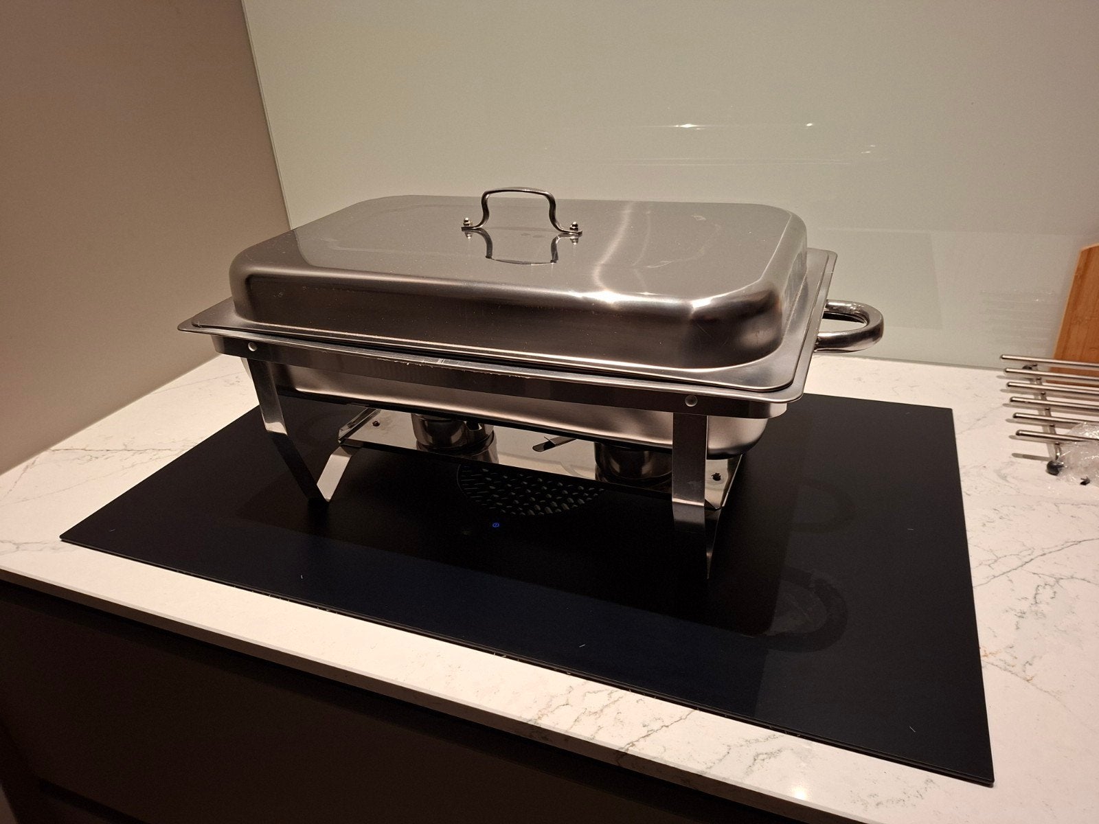 Buffet warmer au bain marie  nieuw! RVS chafing dish, Ophalen of Verzenden, Nieuw