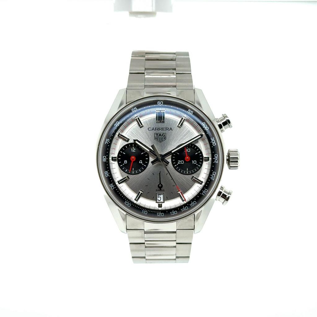 Tag Heuer Carrera Chronograph., Gebruikt, Staal, Polshorloge, Overige materialen