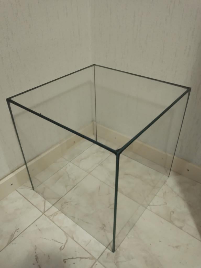 glazen bak 40x40x40 cm Aquariumbak of dustcoverbak, Ophalen, Overige figuren, Zo goed als nieuw, Overige typen