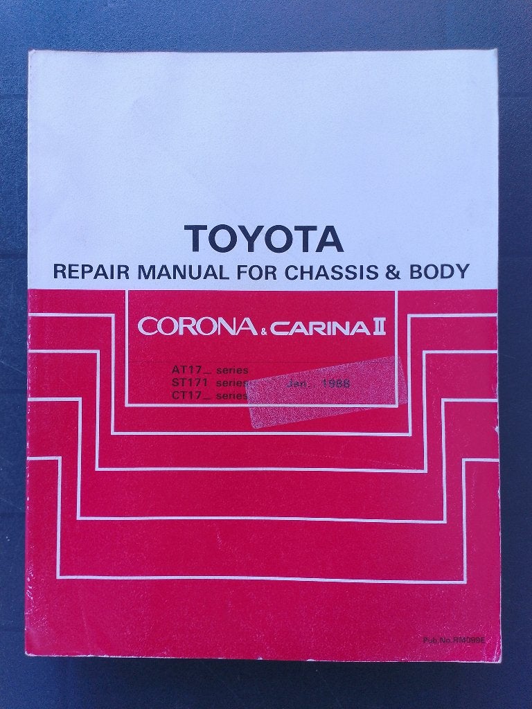 Toyota Corona Carina II  T17 1988-92 dealer werkplaatsboek, Ophalen of Verzenden, Gelezen, Toyota