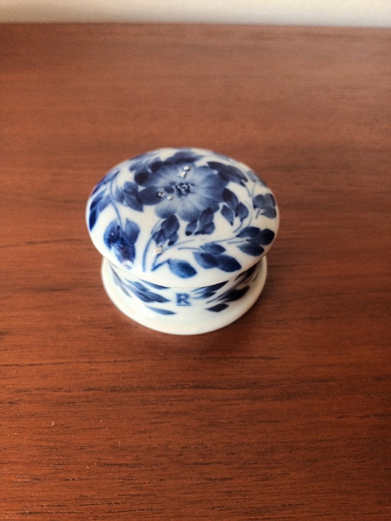 Pillendoosje/ Blauw- Wit Porselein, Antiek en Kunst, Ophalen of Verzenden