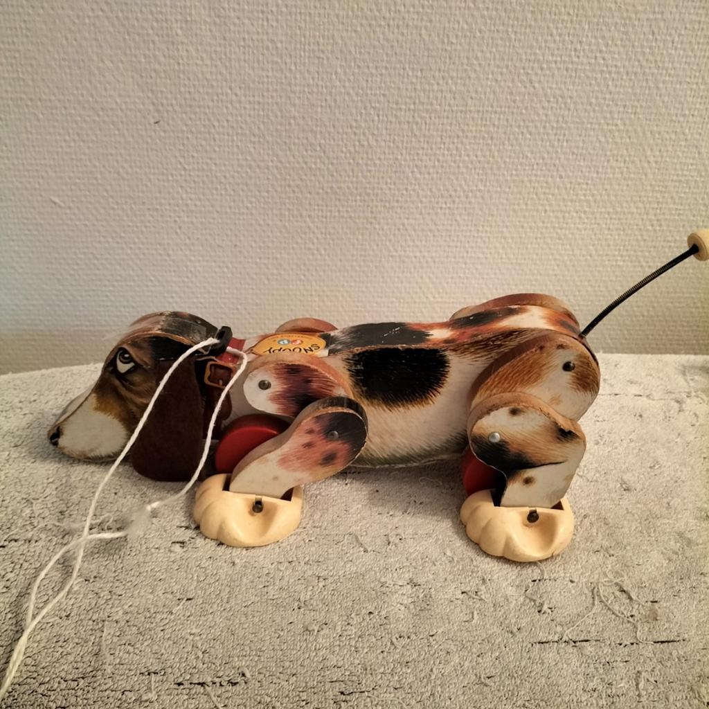 Vintge Fisher Price Snoopy trek speelgoed, Ophalen of Verzenden, Duw- of Trekspeelgoed