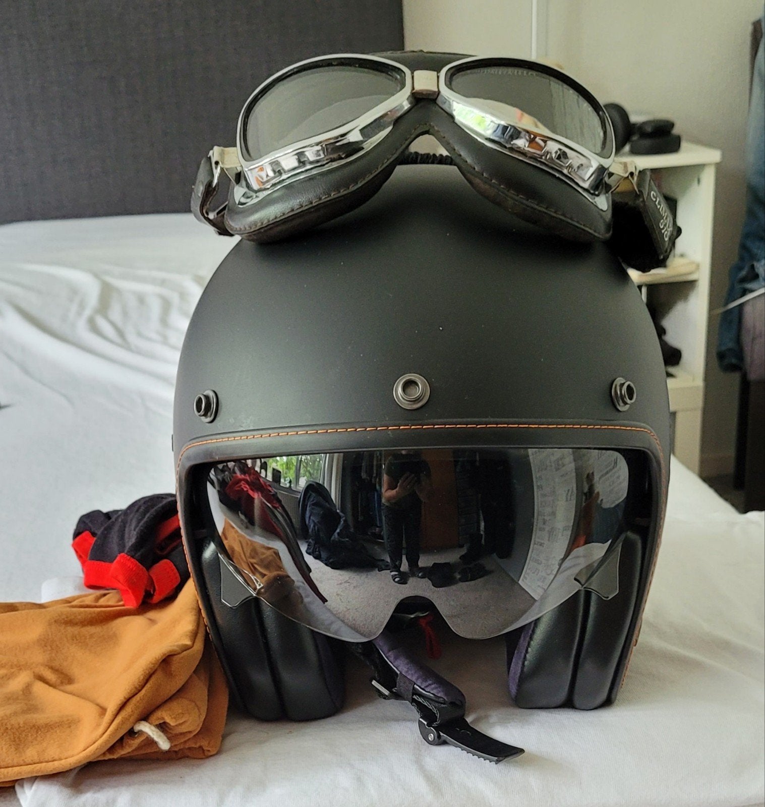 Z.g.a.n Belfast motor helm, Ophalen of Verzenden, Tweedehands, Handschoenen