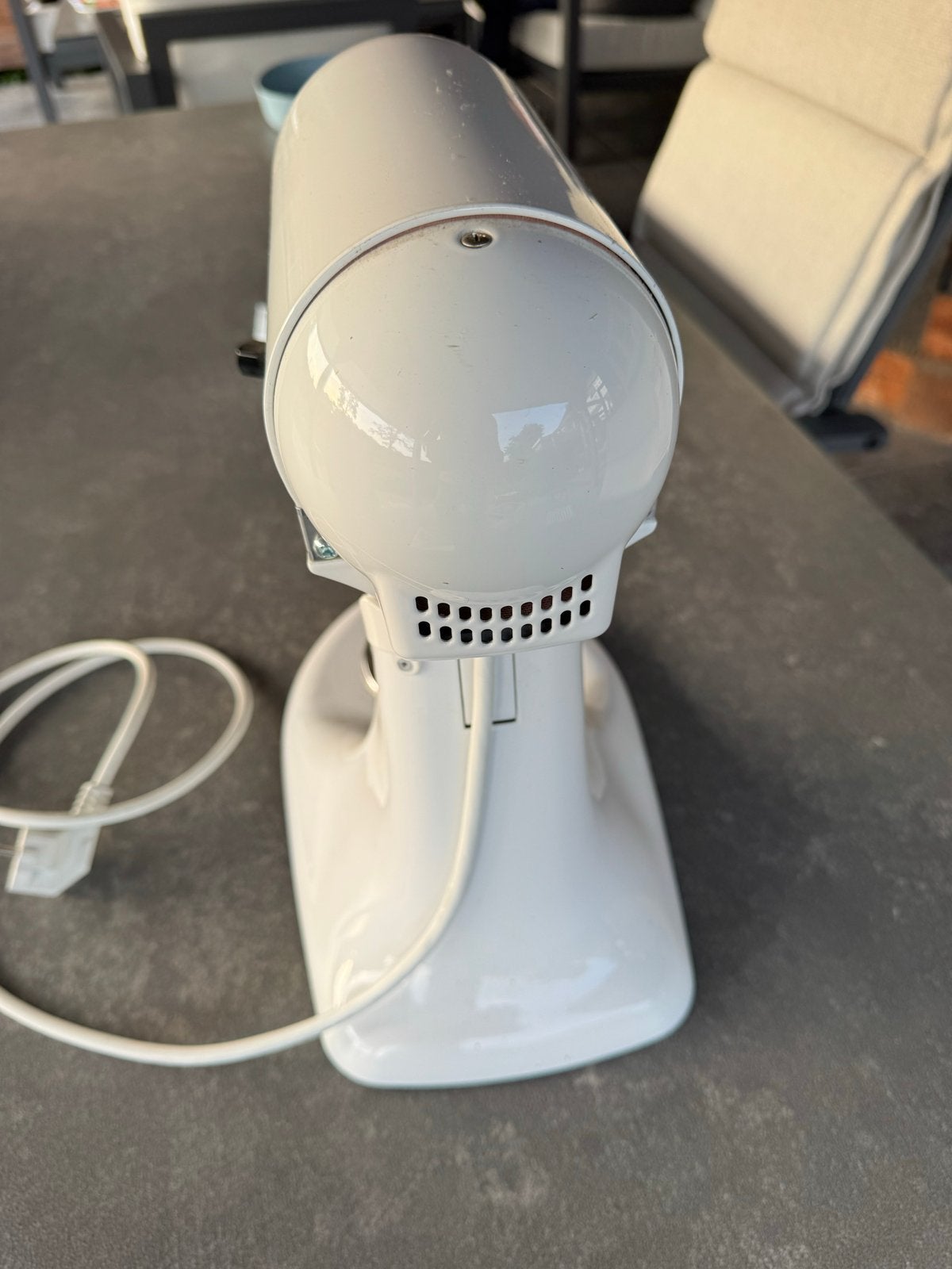 KitchenAid Artisan Keukenmixer - Wit (5KSM45-5KSM200 Serie), Ophalen, 4 liter of meer, Gebruikt, 3 snelheden of meer